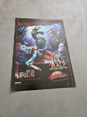 TPEEP280 MAGAZINWERBUNG 11X8'' HORROR CLIX - MONSTER MASH 
