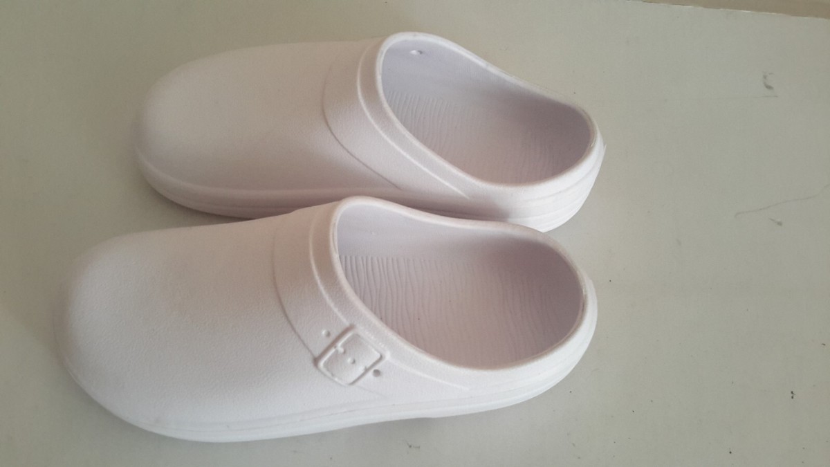 Hello Soho Women Size M7/8 White Rubber Clogs Pre-owned | eBay