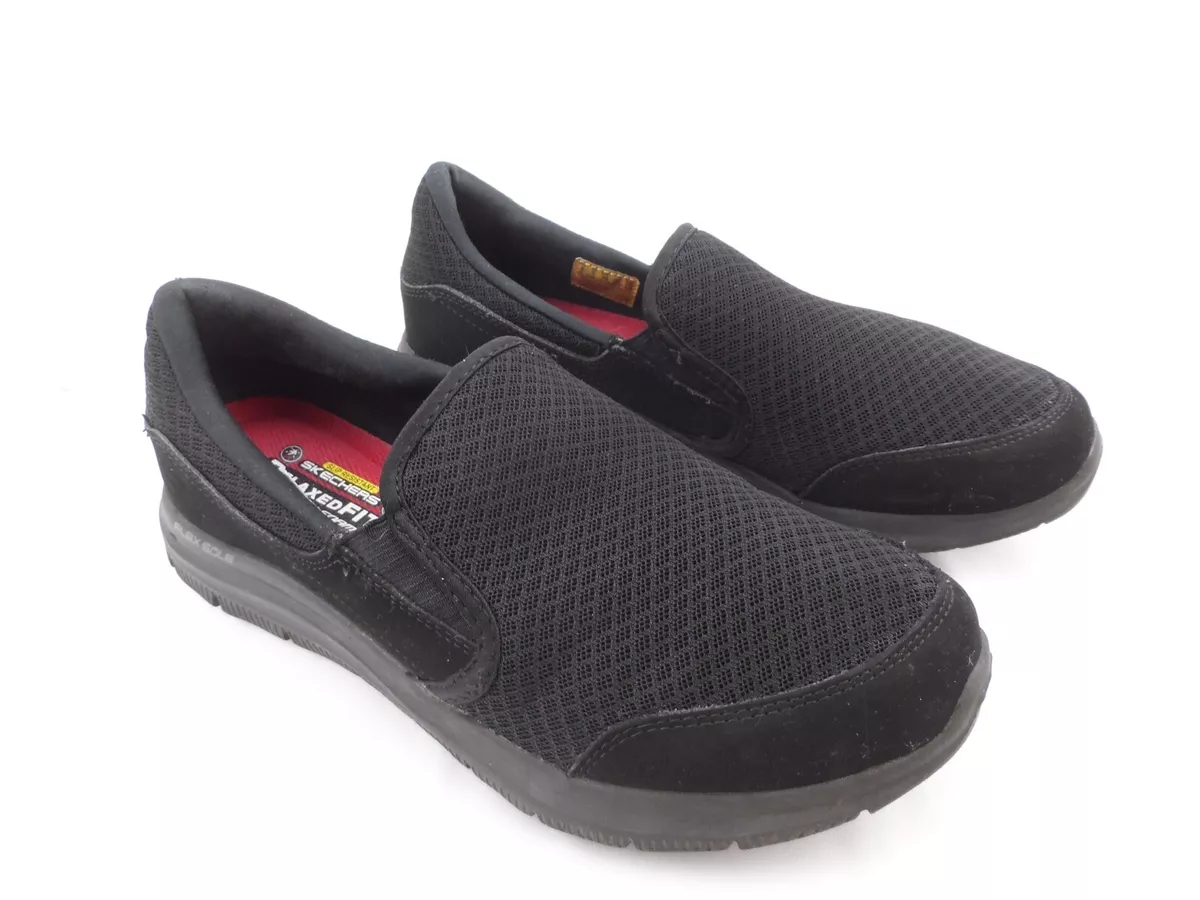 Womens Skechers Work Slip Resistant Memory Foam Cozard Slip On Black