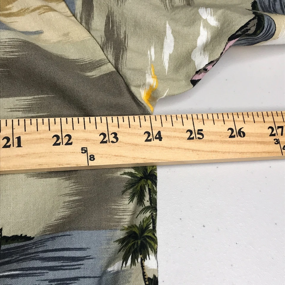 VINTAGE Aloha Republic Mens Shirt Large Brown Hawaiian Short Sleeve Button USA - Image 3 of 4