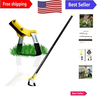 Multi-Functional Long Handle Weed Hoe - Premium Steel Construction for Gardeners