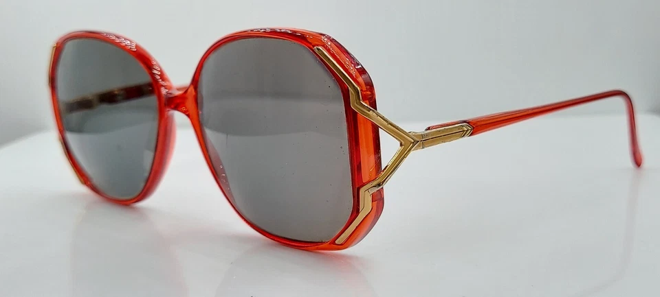 Gafas de sol vintage Tura 329 rojo dorado ovaladas Japón SOLO MARCOS Foto 2 de 4