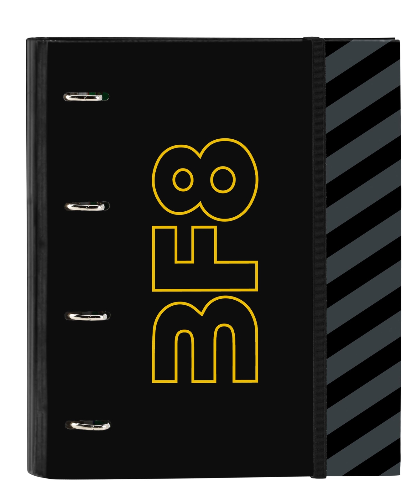 BlackFit8 Zone – 4 Ring Binder 35 cm with 100 A4 Sheets, Ideal for Children of D