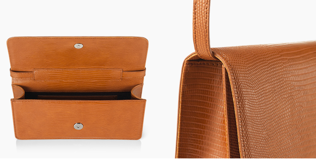 FIND KAPOOR PATTI 26 LIZARD BROWN / Atificial Leather