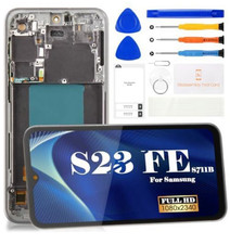 OLED Screen for Samsung Galaxy S23 FE 5G Frame Assembly LCD Digitizer SM-S711 Bl