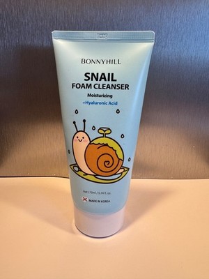 BONNYHILL Snail Hyaluronic Moisturizing Face Foam Cleanser Korean 170ml - NEU