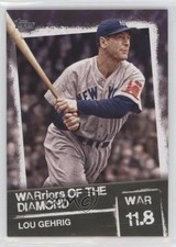 2020 Topps Warriors of the Diamond Black /299 Lou Gehrig #WOD-8 HOF 16d8