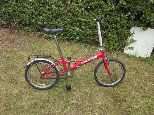 Raleigh Parkway Folding Bike – 20" Wheels – Red – Adult Compact Ride