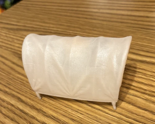 Marx 54 MM Wagon Tan Top - Do Not Let Your Wagon Run Around Top-less