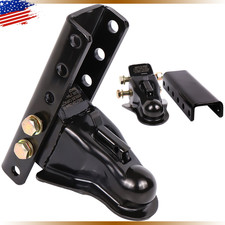 15000lbs Adjustable Trailer Coupler 5-position Channel Bracket Kit 2-516 New