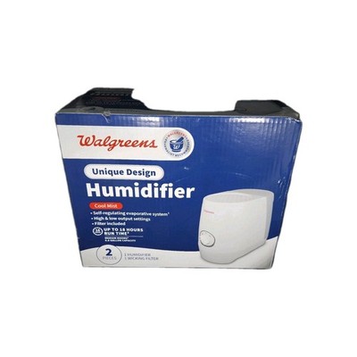 Walgreens Humidifier Cool Mist Unique Design w/ Filter 18 Hours Run Time NEW