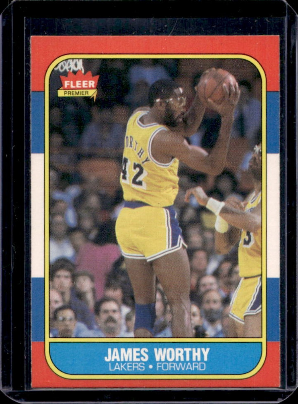 1986-87 Fleer James Worthy Rookie RC #131 Lakers
