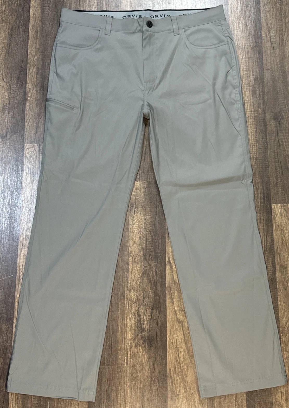 Orvis Mens Classic Collection Lightweight Tech Pants Grey 38x32 Active Or Casual