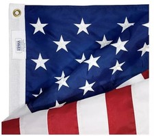 Premium 3x5 American Flag - 100 Made in USA - Embroidered Stars  Sewn Stripes