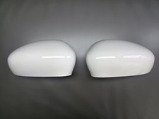 Original FIAT 500 Abarth Außenspiegel Kappe Gehäuse Weiß Links + Rechts SET