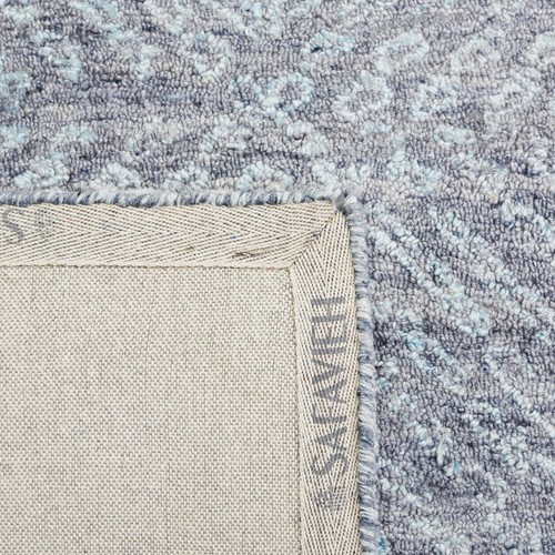 Abstract Collection Area Rug - 8' x 10', Blue, Handmade Wool, Ideal for High ... - Picture 7 of 7
