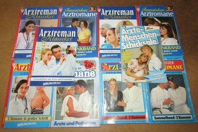 30 Arztromane, Romanhefte 10 Ausgaben, 3er Sammelbände, diverse Reihen - po555