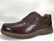 Image of Clarks Un Ramble Lace Men's Brown Leather Shoes Size 10 H Brand New RRP £120