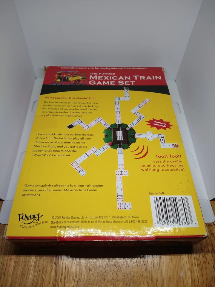 *Juego de Juego de Tren Mexicano Fundex para Dominó (NO INCLUIDO) 2002 Juego de Accesorios Foto 2 de 4
