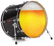 Vinyl Decal Skin for 20" Bass Kick Drum Head Beer