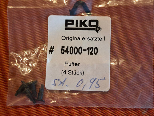 PIKO ET 54000-120 tampón negro 4 unidades NUEVO/EMBALAJE ORIGINAL | Zustand: Neu