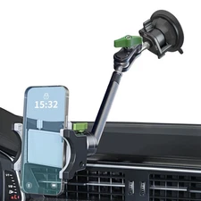 Car Phone Holder-Phone Mount for Car Windshield & Truck-Holder with 360° Rota...