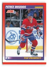 1991-92 Score Canadian Bilingual #272 Patrice Brisebois Montreal Canadiens