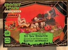 Lemax Spooky Town See-Saw Sensation 14322 Table Accent Halloween Village READ