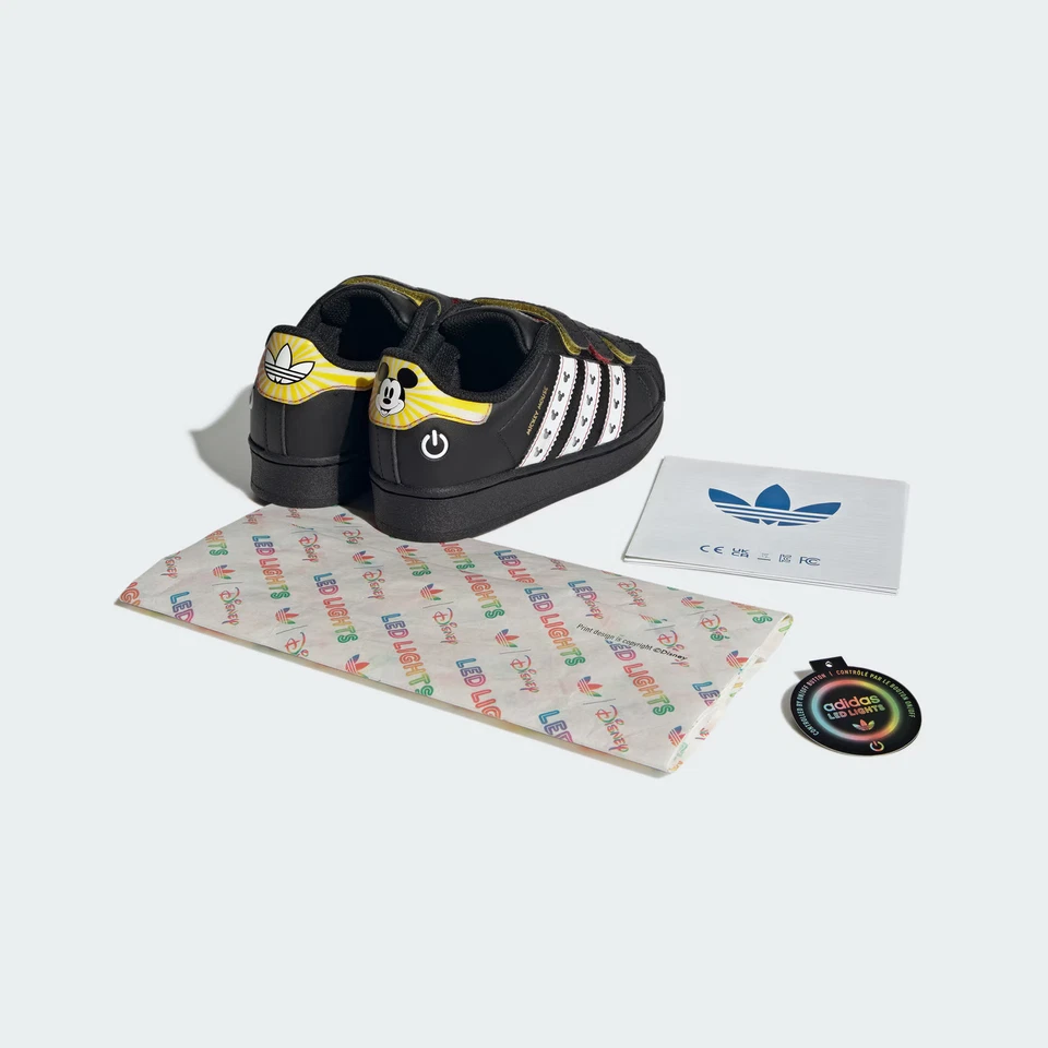 adidas Superstar LED Lights Comfort Closure Disney Mickey Mouse (PS) - JP8087 - Image 3 of 4