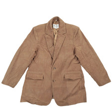 Scully Western Leather Blazer Jacket Mens Sz 44, Light Brown, Cowboy Yokes