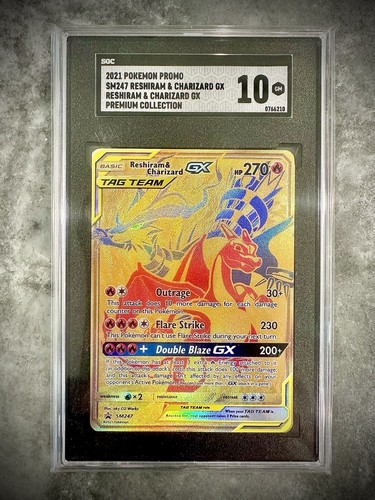 Reshiram & Charizard-GX graded SGC 10 for sale on eBay