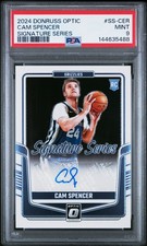 2024 PANINI DONRUSS OPTIC SIG SER #SS-CER CAM SPENCER PSA 9
