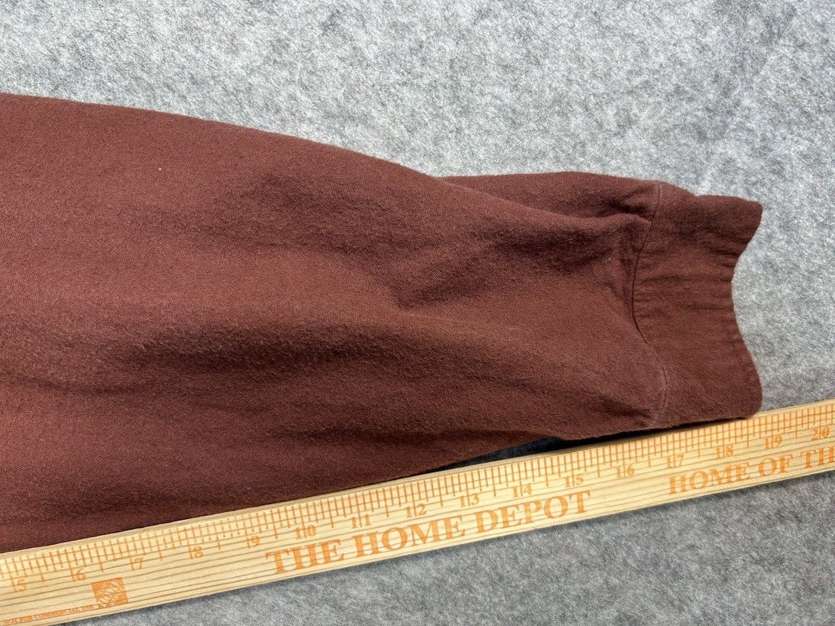 Chemise vintage en flanelle LL Bean : Oxford en coton rouge, années 80, grande taille XXL - France