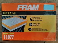 FRAM 11877 Ultra Air Filter 40k Mile Protection Fits 2017 Jeep Cherokee Open Box