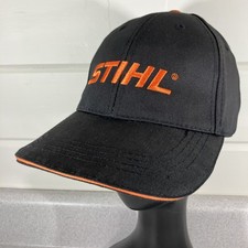 Stihl Outfitters Trucker Snapback Hat Cap Logo Chainsaws Black Safety Orange