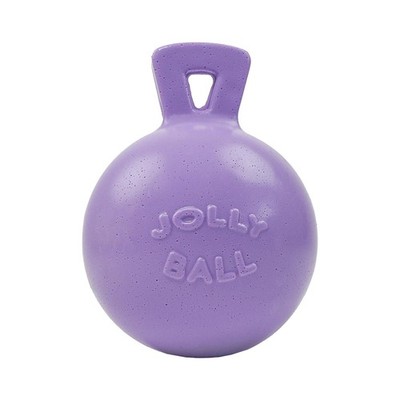Durable 6-Inch Dog Toy Ball with Handle for Tugging and Fetching