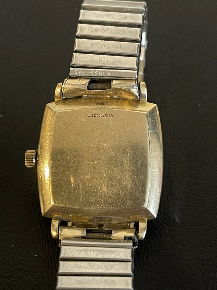 复古 Girard Perregaux 男式 10K 镀金手表零件或修复 — 第 4/4 张图片