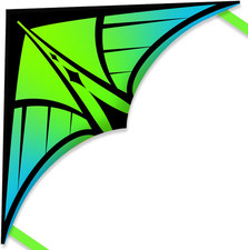 Large Delta Kite for Kids  Adults, Easy to Fly Kite with Line