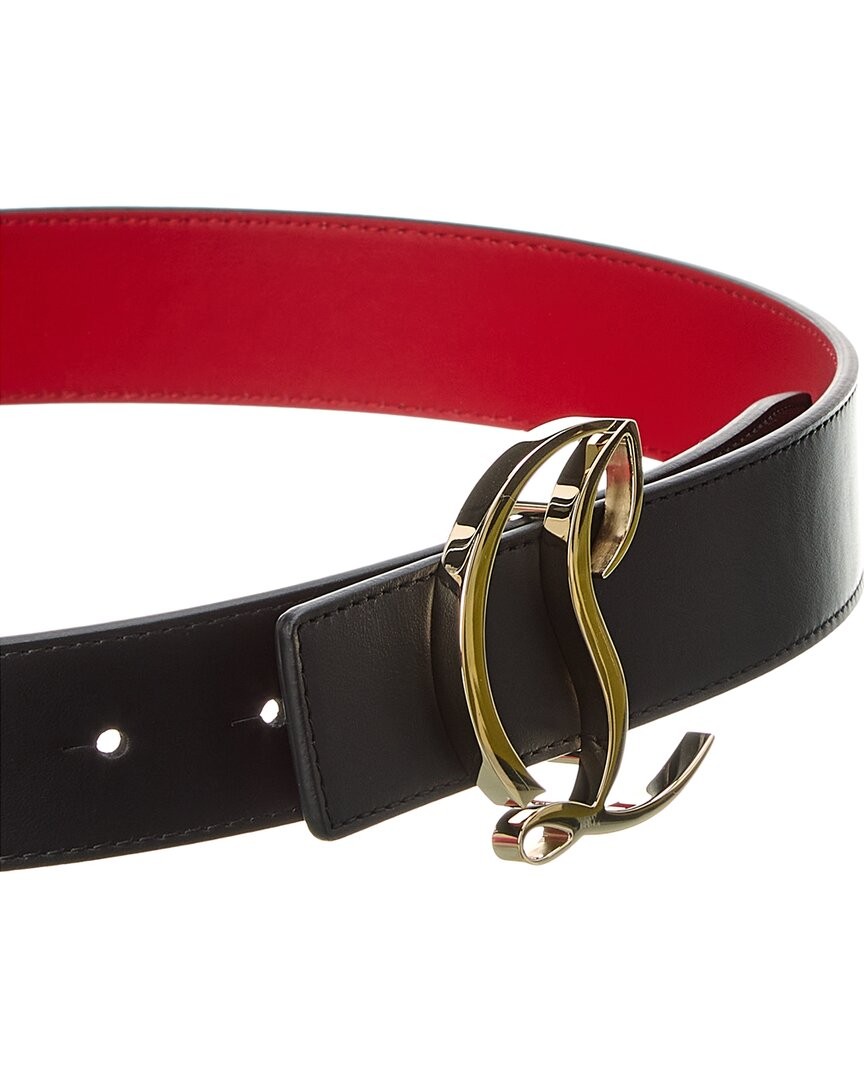 Christian Louboutin Logo Leather Belt Women's | eBay