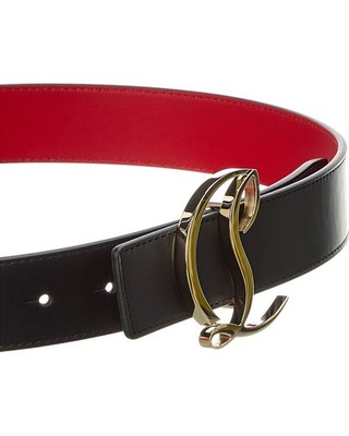 Christian Louboutin Logo Leather Belt Women's | eBay