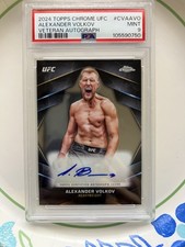 2024 Topps Chrome UFC Chrome Veteran Autographs Alexander Volkov PSA 9