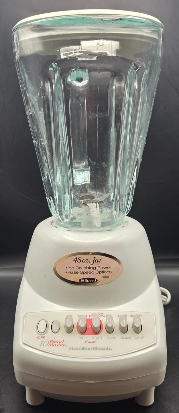 HAMILTON BEACH Blend Master Countertop Blender White 48oz Glass Jar 10 Speed Tes
Opens in a new wind