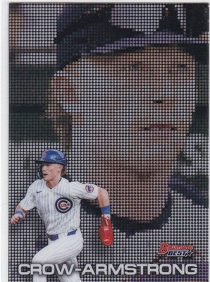 PETE CROW-ARMSTRONG CHICAGO CUBS PIXEL POTRAITS INSERT SHORT PRINT FREE SHIPPING