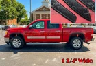 for:2007-2013 GMC Sierra Fender Trim Wheel Well Flare Lip 4Pc Matte Black