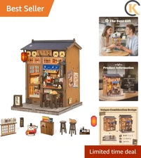 Unique Book Nook Craft Kit - 220 Piece Morita-Ya Ramen Miniature for Teens