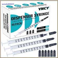 1ml Syringes with Cap, Luer Slip Tip, Whole Pack Bulk Sterile Sealed, No Needle