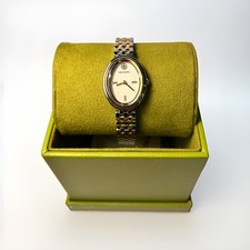 Tory Burch Women's Watch TBW6033 Quartz Oval Cream Dial Two Tone Stainless Steel