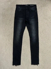 PURPLE BRAND black SKINNY Jeans P001 28 (28x32) Distressed MEN'S