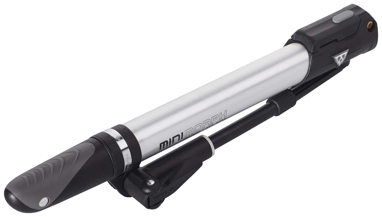 Topeak Mini Morph Bike Pump , Silver, Black, 26 X 5 X 2.8 Cm