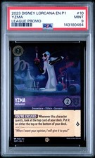 2023 DISNEY LORCANA EN P1-PROMO LEAGUE PROMO 10 YZMA - ALCHEMIST PSA 9